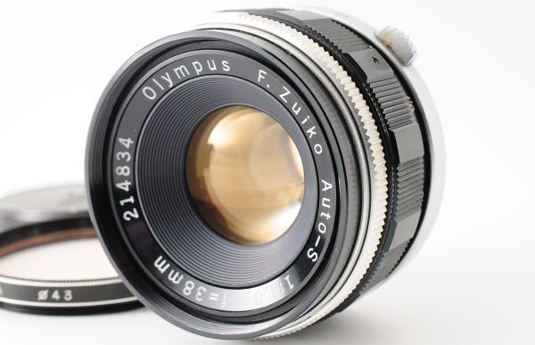 40【動作品】OLYMPUS オリンパス F.Zuiko Auto-S 38mm F1.8 マニュアルフォーカス レンズ