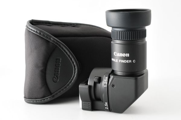 42【動作品】Canon キャノン Angle Finder C 2.5x 1.25x with Ec-C Adapter & Case