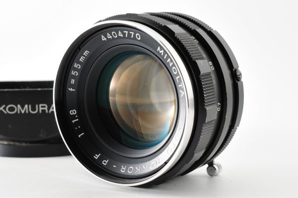 48【動作品】ミノルタ MINOLTA AUTO ROKKOR-PF 55mm F1.8 マニュアルフォーカスレンズ
