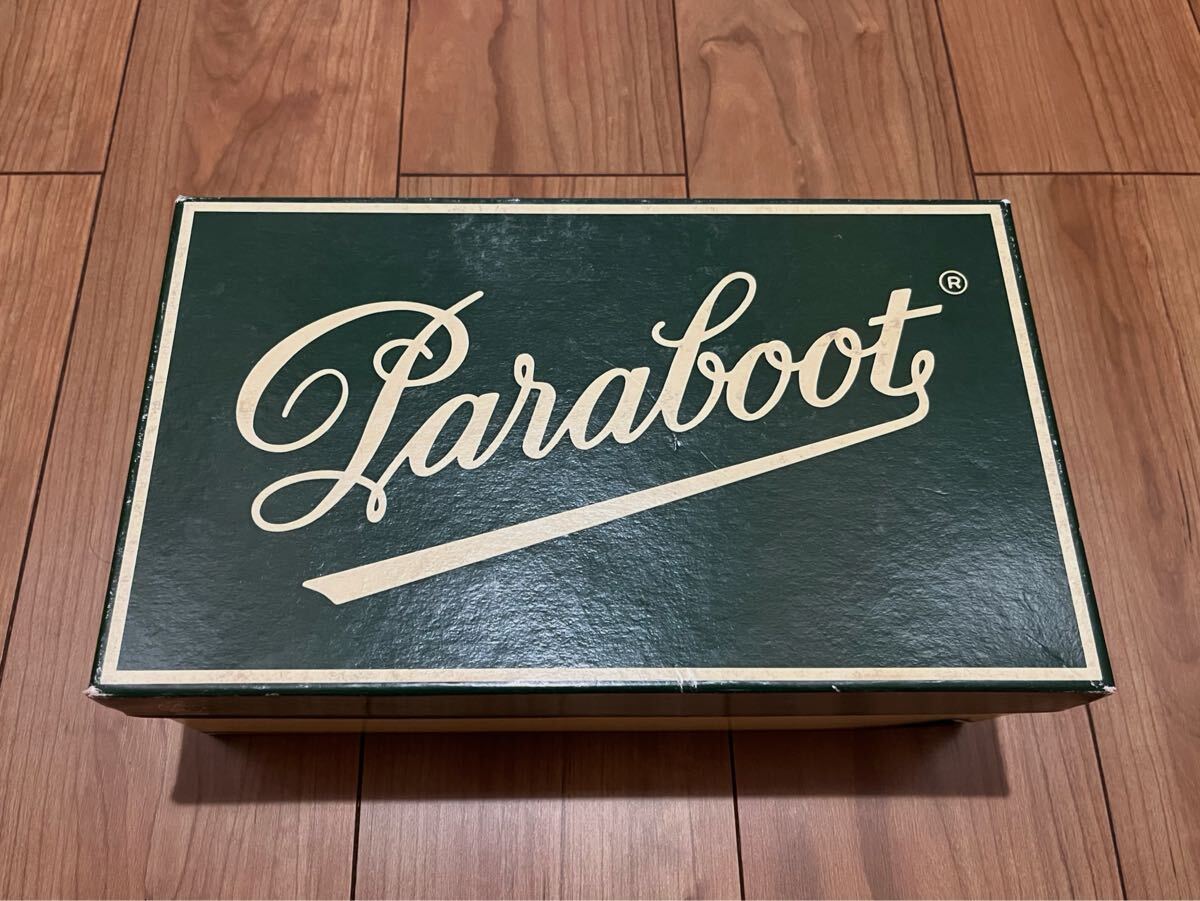 超激レア★旧パラブーツ純正ボックス説明書付き☆paraboot 空き箱 空箱 シューズボックス CHAMBORD ミカエル シャンボード CHAMBORD ランス