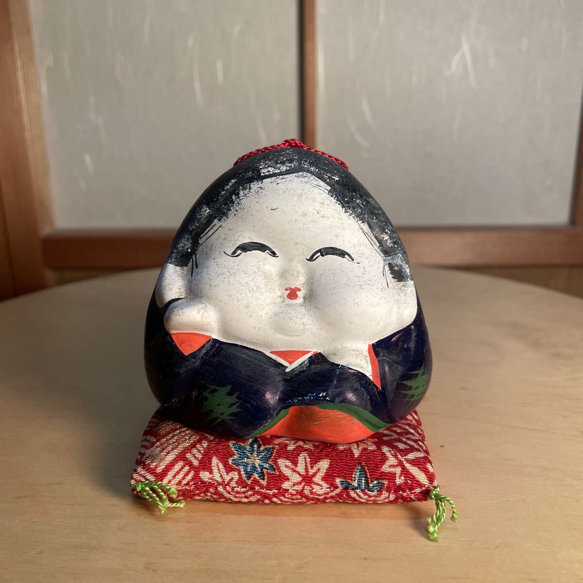 土鈴 お福さん お多福 おたふく人形 置物 縁起物 郷土玩具