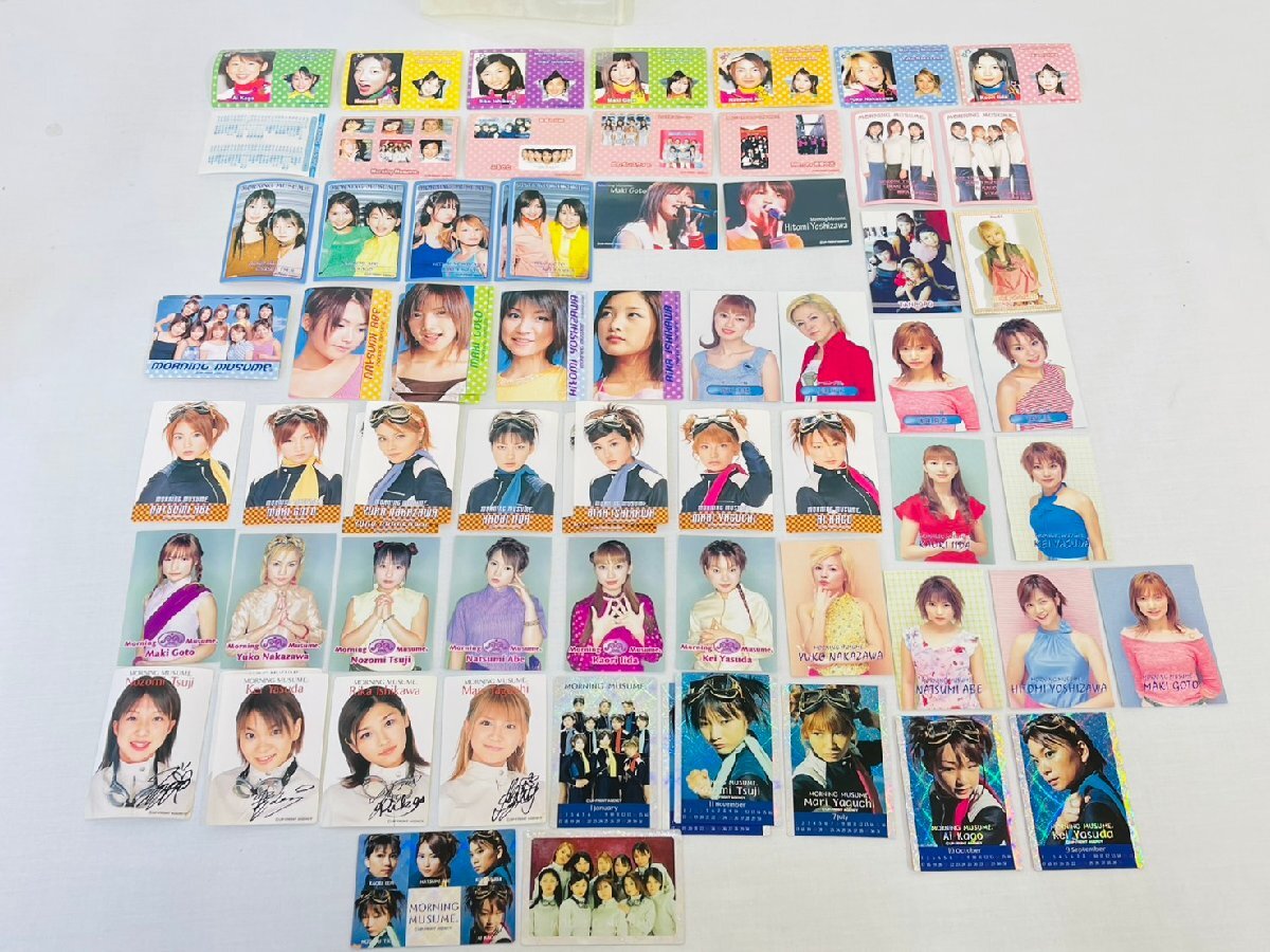 モーニング娘。ハロプロ トレーディングカード シール サイン入り カードケース付き まとめ セット 当時物 コレクション