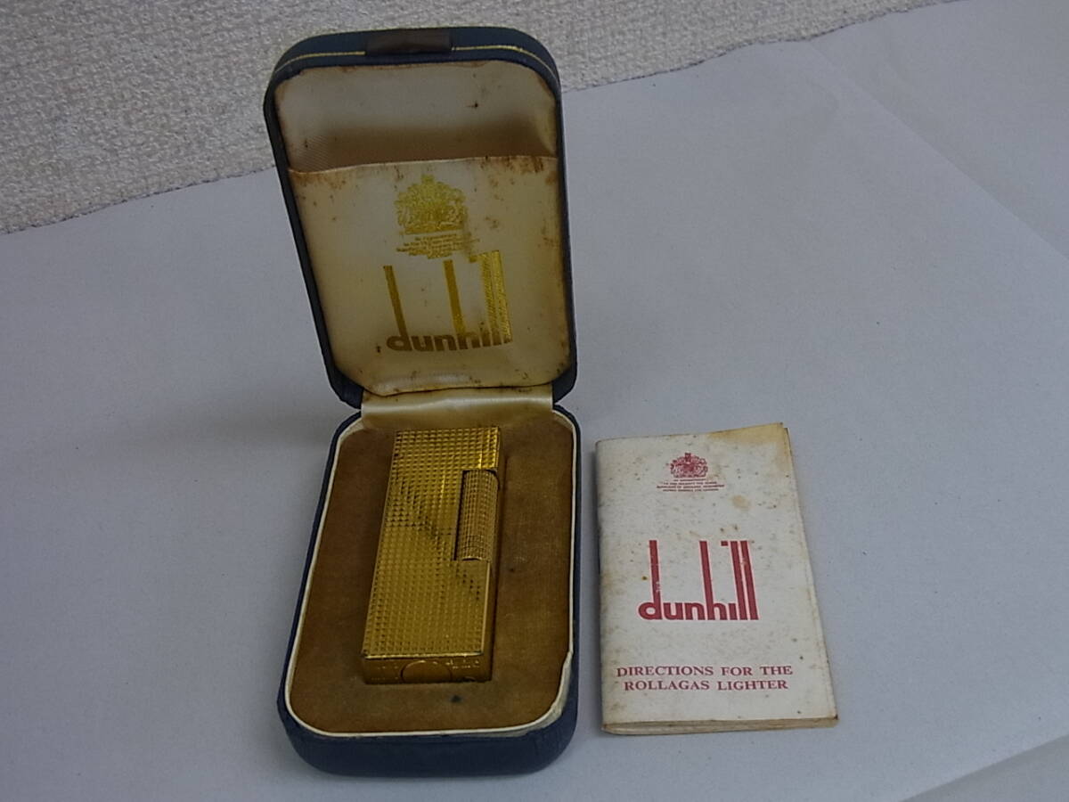 180118K71-0125K■ダンヒル dunhill■ガスライター 金色 ゴールドカラー 着火未確認 現状渡し／中古品