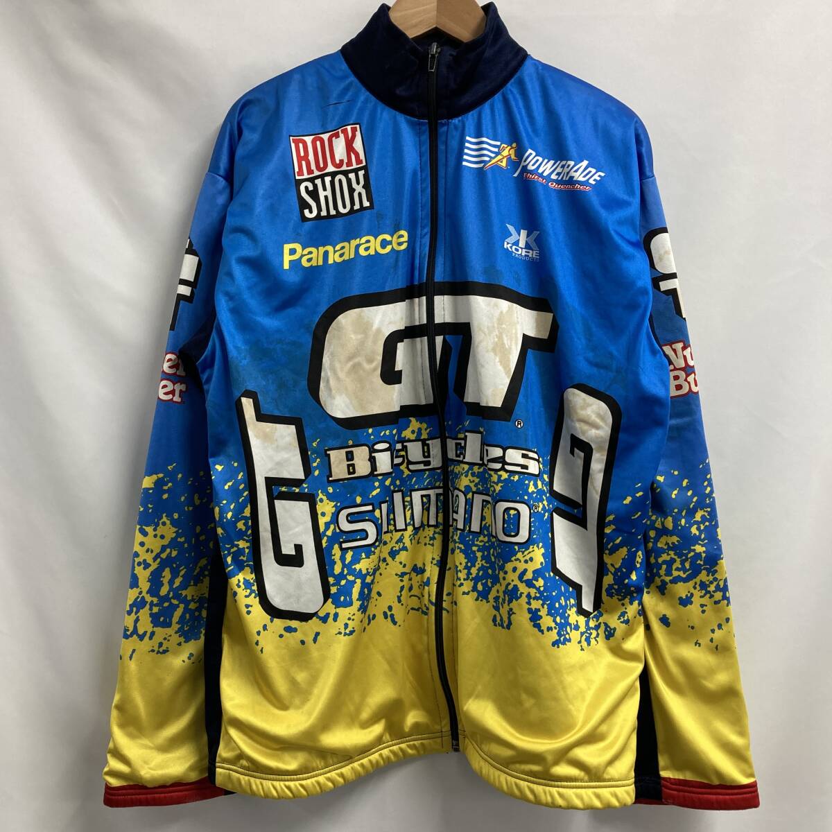 ★大特価★【1000円スタート】DE MARCHI デマルキ トラックジャケット ジャージ上着 古着 長袖 ブルー サイズM【20260106-12】