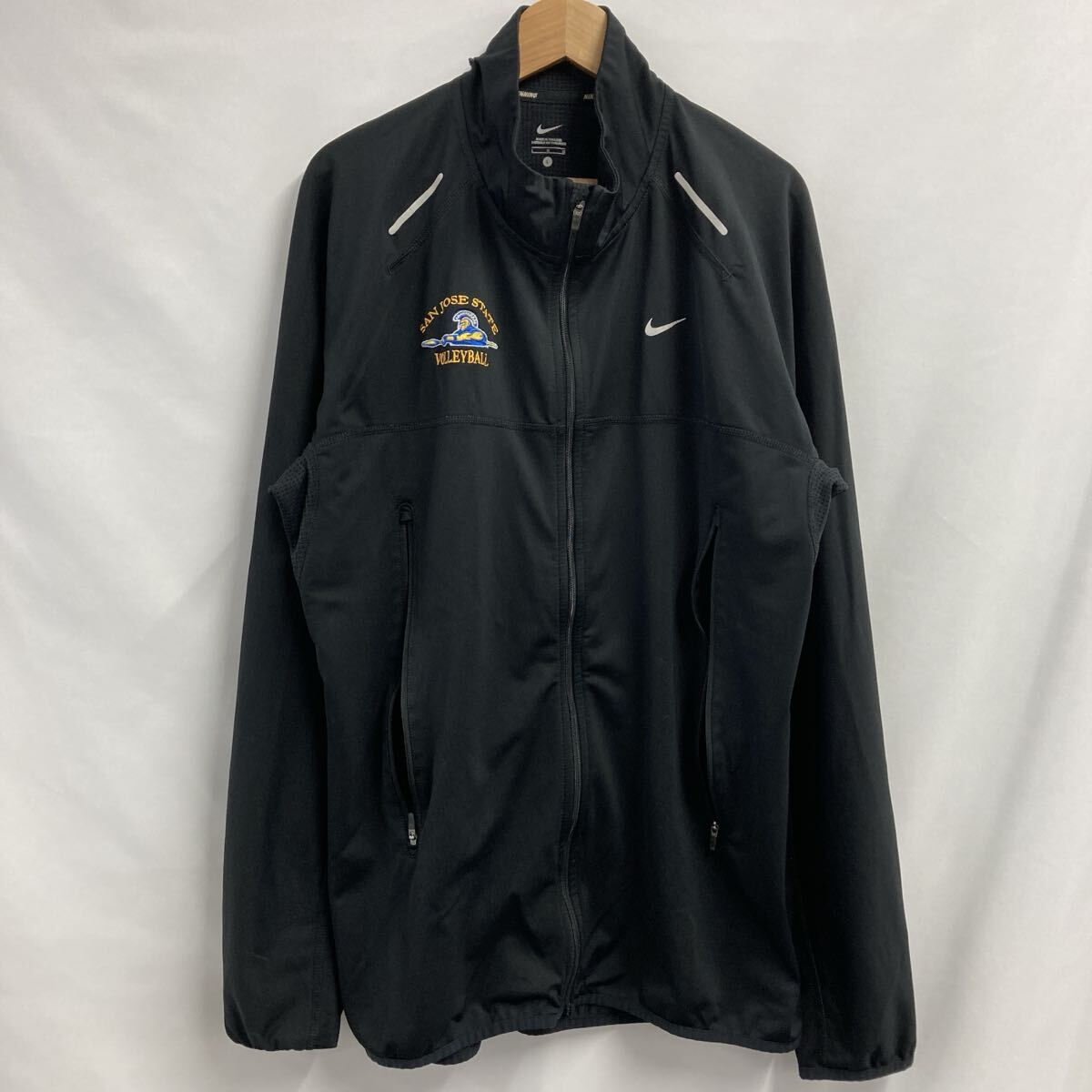  ★大特価★【1000円スタート】NIKE ナイキトラックジャケット ジャージ上着 ブラック 古着 長袖 サイズL【20260109-04】