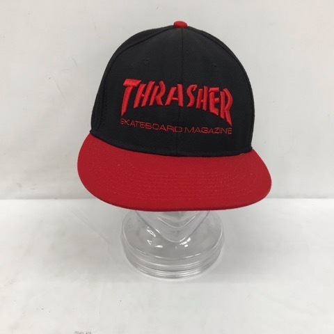 k1015 THRASHER スラッシャー OTTO キャップ サイズフリー 赤×黒 ステッカー無し