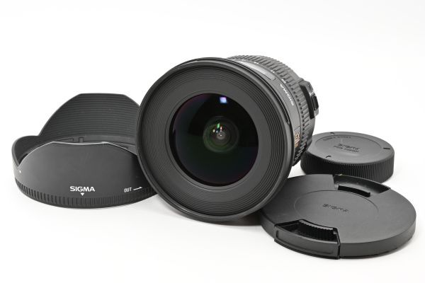 完動美品 Sigma 10-20mm F3.5 DC HSM AF Ultra Wide Zoom Lens フード付 超広角ズームレンズ / シグマ ニコン Nikon F Mount APS-C #6638