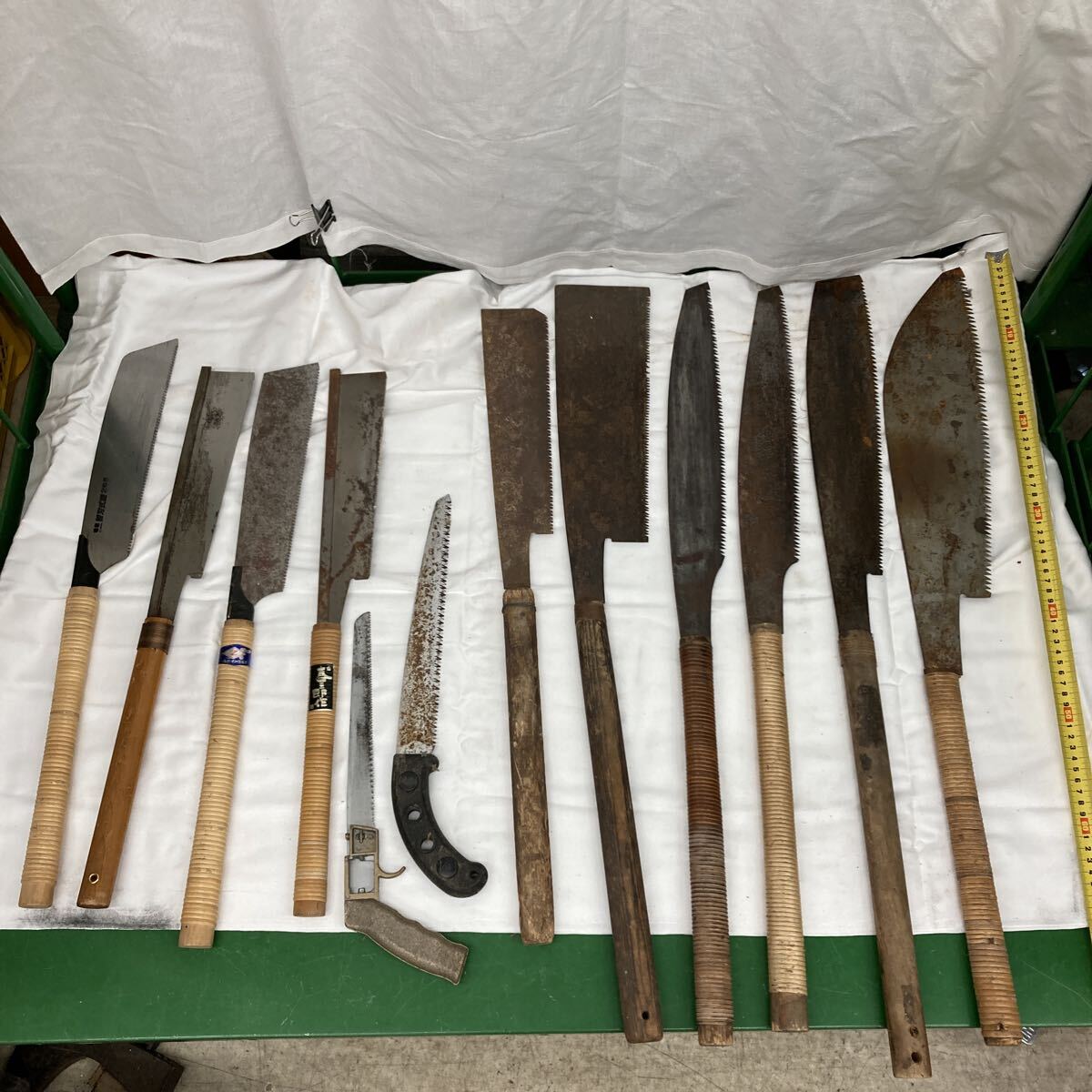 85●80112-② 片刃 のこぎり ノコギリ 鋸 大工道具 まとめ売り 12本 DIY 工具 現状品 ジャンク品