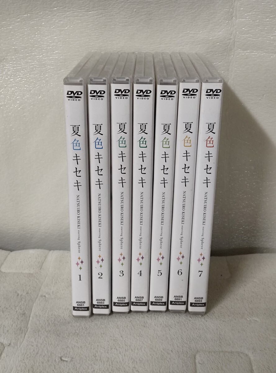 DVD 夏色キセキ 全7枚 第1話～第12話 最終 全巻セット 中古 DVD 動作未確認 現状品