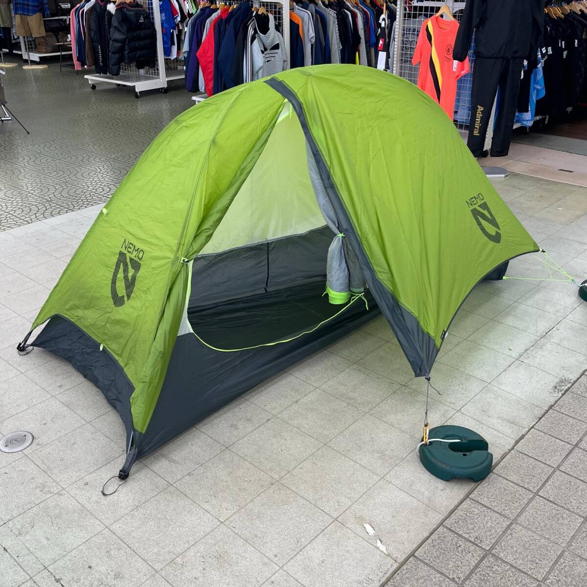NEMO HORNET STORM 1P 221x79-108x98cm760g リペアツール欠品 ペグ6本ロープ4本付 ホーネットストーム 山岳テント ニーモ ◆2007