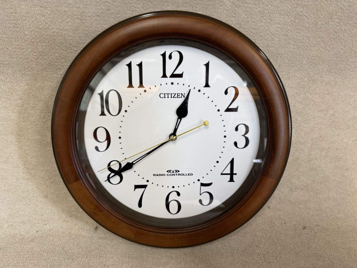 CITIZEN シチズン 4MY813 電波時計 掛け時計 壁掛け時計 掛時計 時計 インテリア レトロ 飾り インテリア