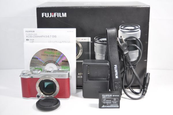 ★FUJIFILM フジフイルム X-A1 ボディ レッド★#2511031