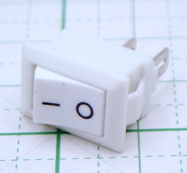 ロッカースイッチ 白 2P