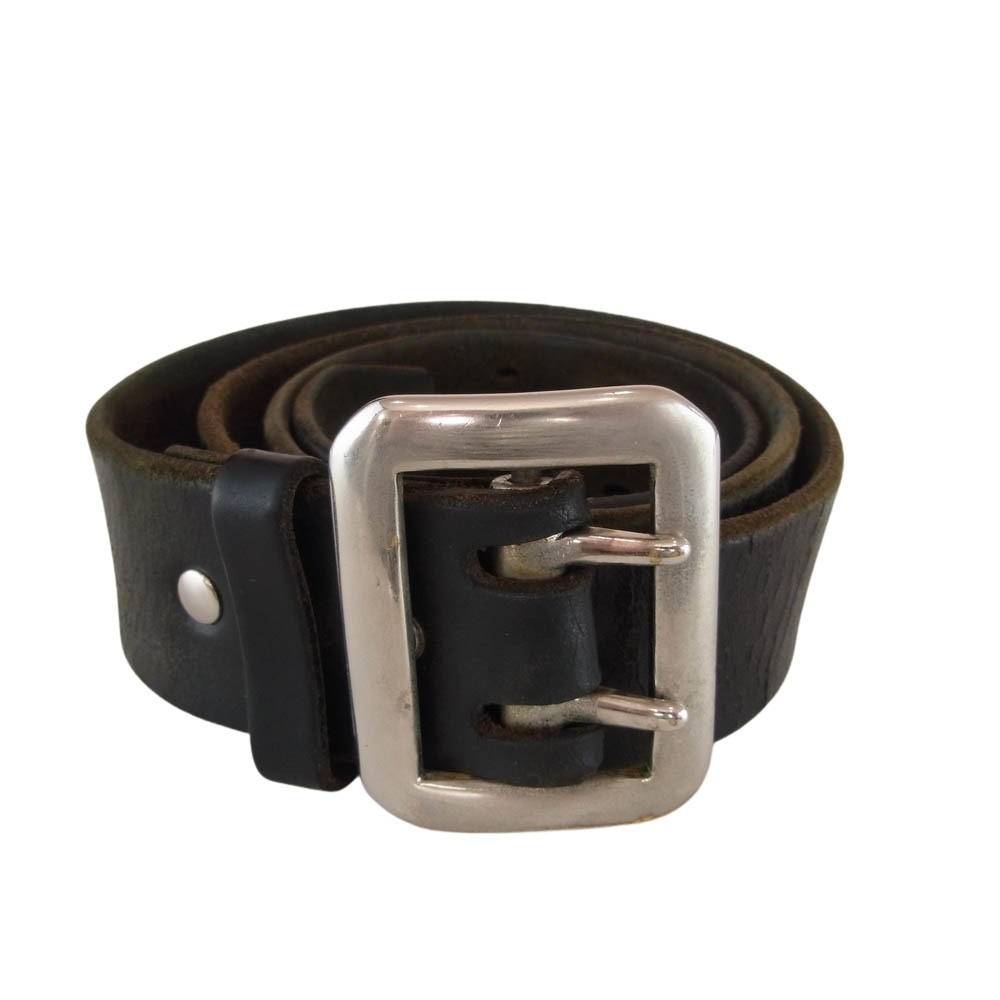 RAINBOW COUNTRY レインボーカントリー Double pin Garrison belt ダブルピン ギャリソン ベルト ベルト穴追加 ブラック系 34【中古】