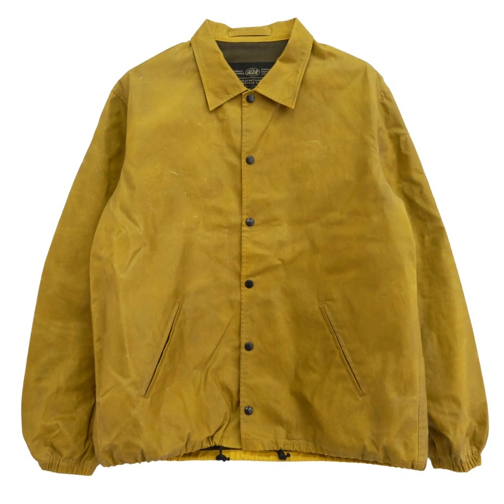 ADDICT CLOTHES アディクトクローズ WAXED COTTON COACH JACKET ワックス コットン コーチ ジャケット イエロー系 44【中古】