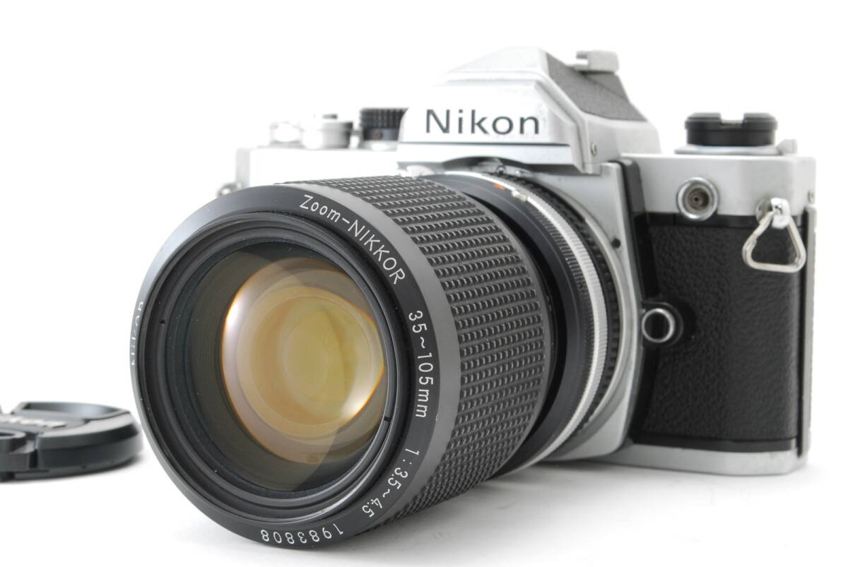  Late SN:325xxxx【美品】Nikon FM 35mm SLR Film Camera Ai-s 35-105mm 3.5-4.5 ニコン フィルム カメラ レンズ #B-585