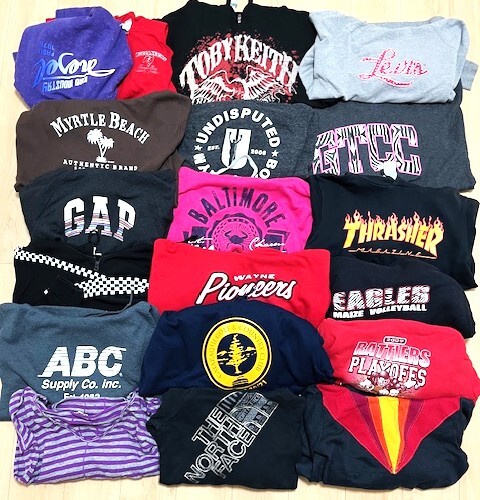 SET-2●USA古着●プリントパーカー 19 着まとめ セット 卸 仕入れ●