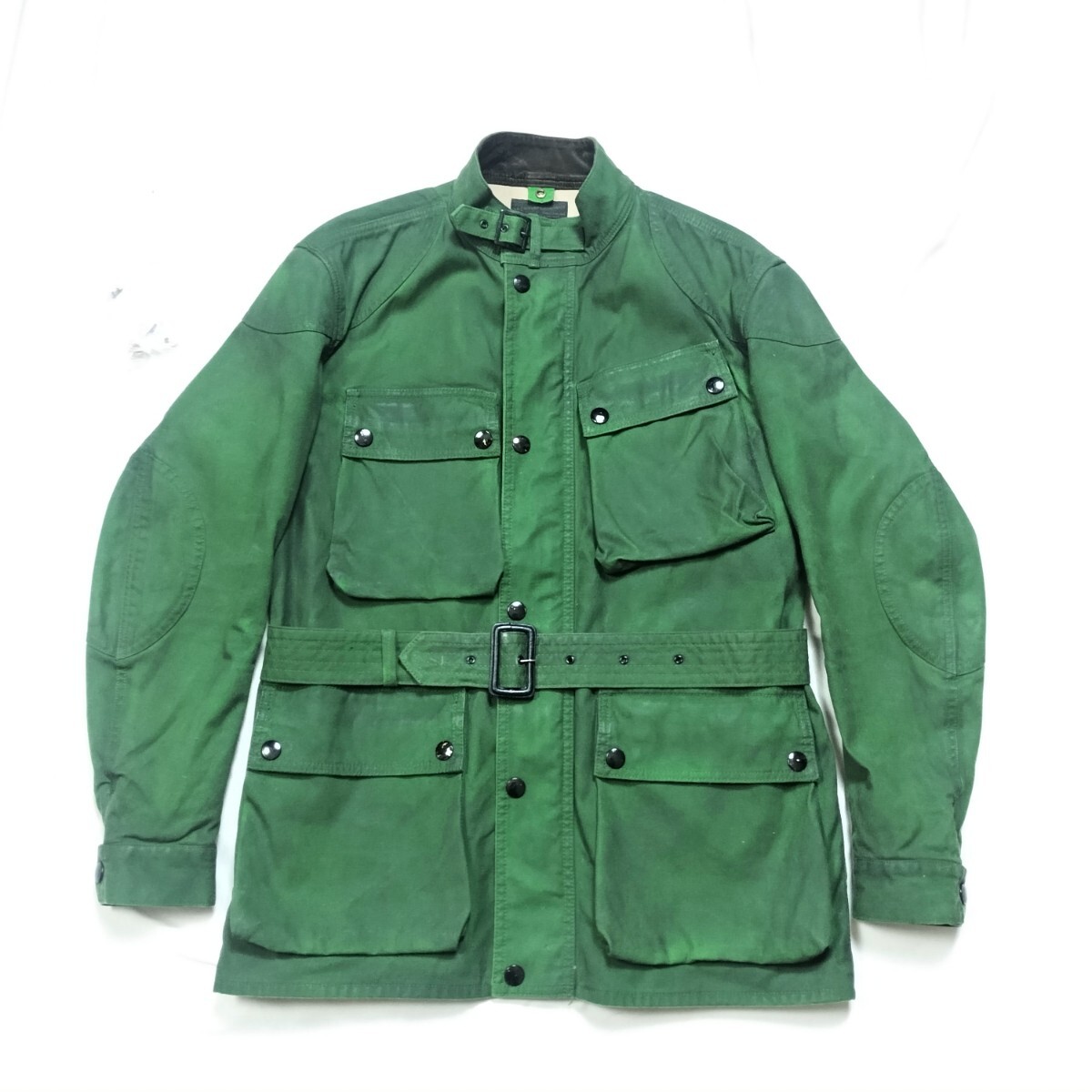 FAR EASTERN ENTHUSIAST ISDT OILED JACKET　XL グリーン　Belstaff trialmaster ベルスタッフ　トライアルマスター　