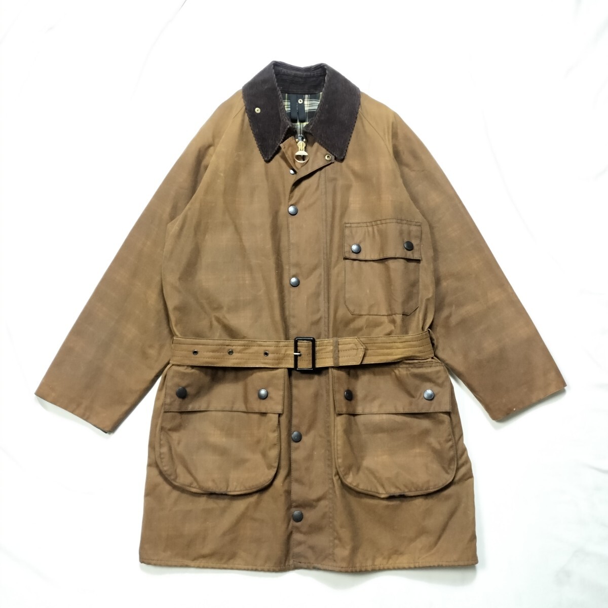 00s BARBOUR SOLWAY ZIPPER c38 バブアー　ソルウェイジッパー バーク　ブラウン　 3クラウン