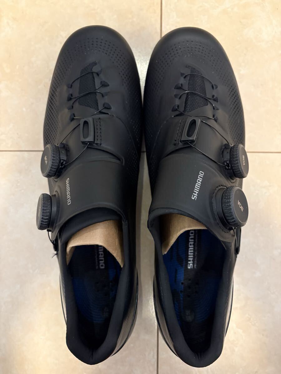 ★ SHIMANO シマノ ロード ビンディングシューズ SH-RC9 WIDE LARGE ブラック 42.5 8.5〜9 26.8 サイズ 未使用品 ★