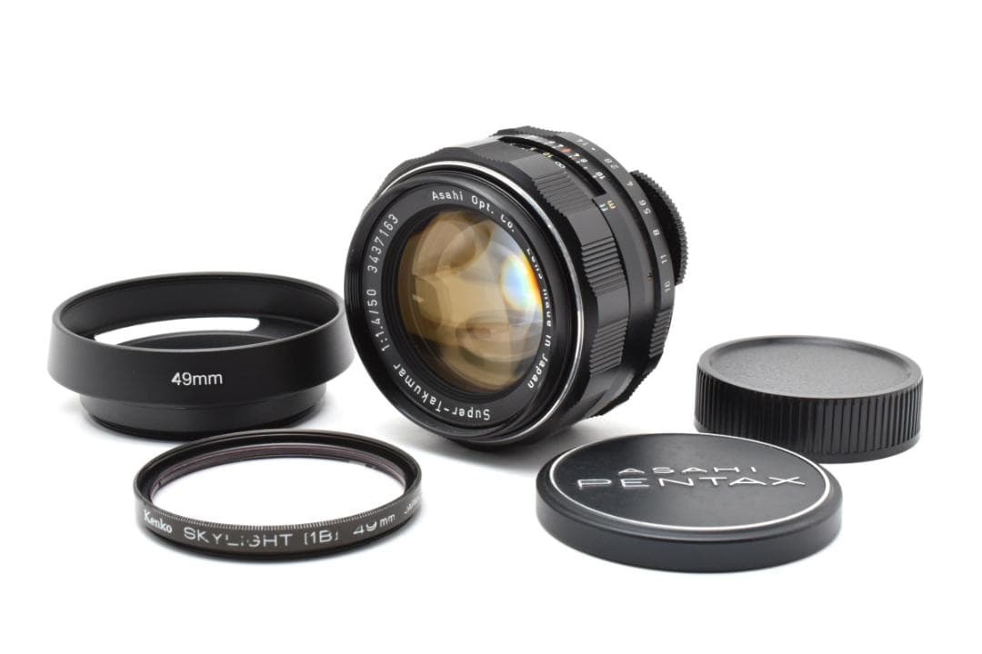 【黄変なし】Super Takumar 50mm F1.4 フード付 C132