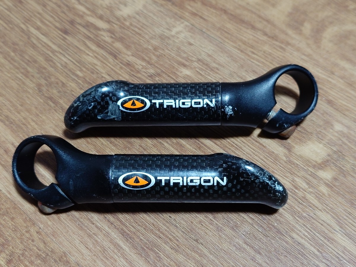 TRIGON カーボンバーエンド BE-103 トライゴン Carbon フラットバーハンドル