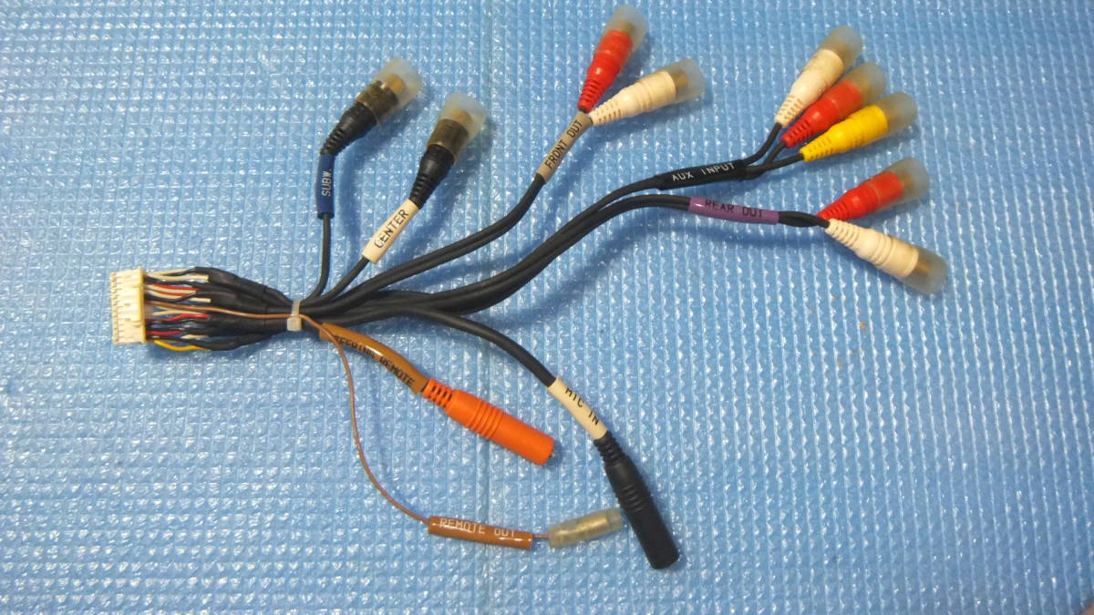 即決 送料200円～ ALPINE アルパイン ナビ VIE-X088V VIE-X08VS インターフェイス RCA AV リモート 端子 接続 入出力 配線 コード 24ピン