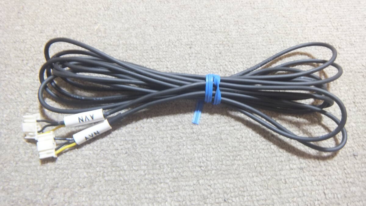 即決 送料200円～ ALPINE アルパイン ナビ リア バック フロント カメラ 延長 AVN ケーブル コード 6ピン カプラー 3m 未使用