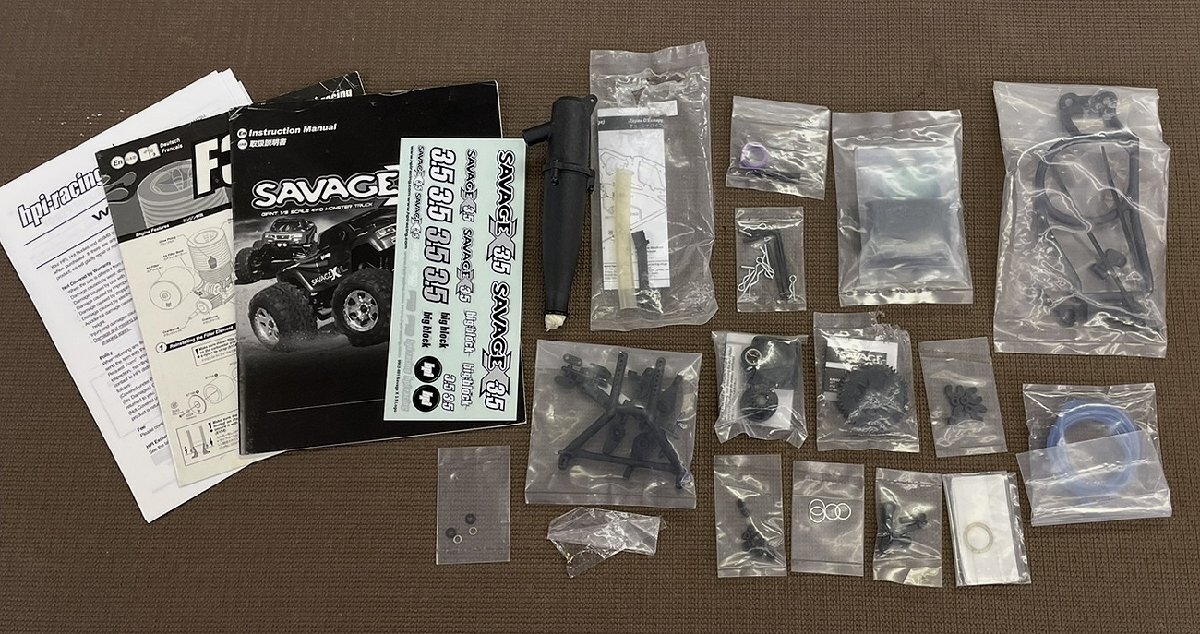 HPI SAVAGE X 3.5 RTR 取説/デカール/パーツ まとめ売り サベージX