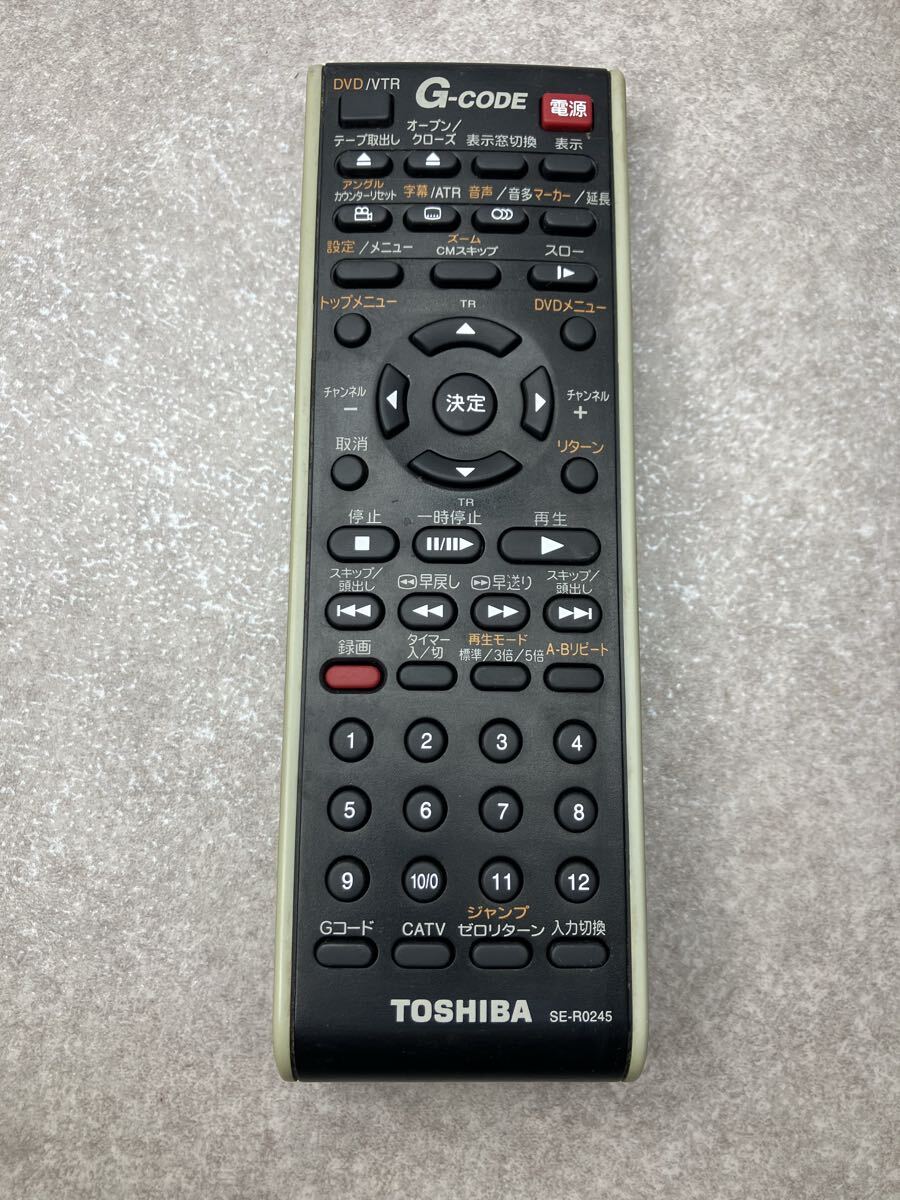 TOSHIBA VHS DVDプレーヤー用 リモコン SE-R0245