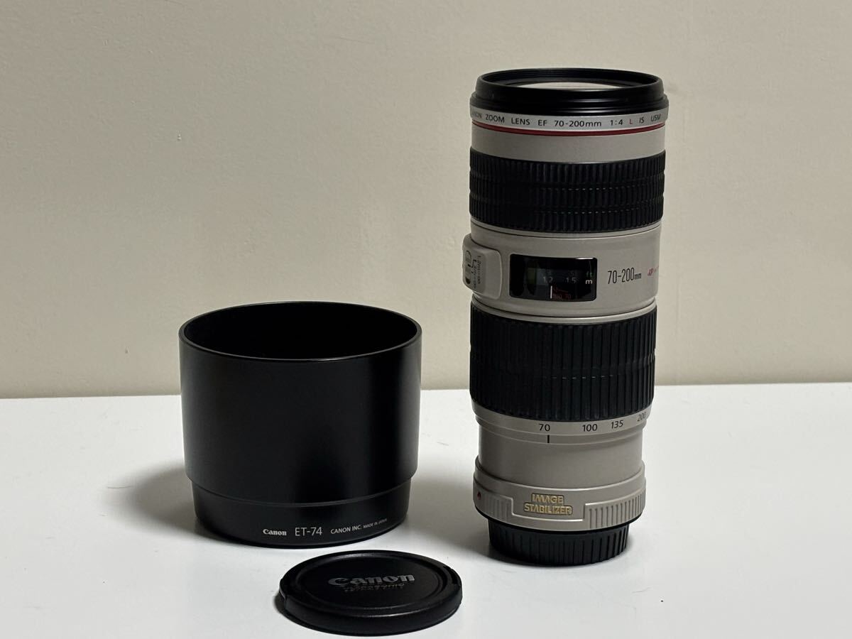 美品　Canon キヤノン EF70-200mm F4L IS USM ズーム レンズ 望遠