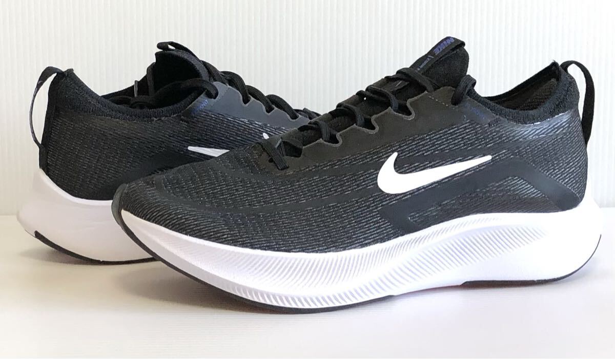 新品 送料込 NIKE ZOOM FLY 4 27.5cm/US9.5 黒 ナイキ ズーム フライ 4 ロード ランニング フライニット カーボン 厚底 RUN 箱無し