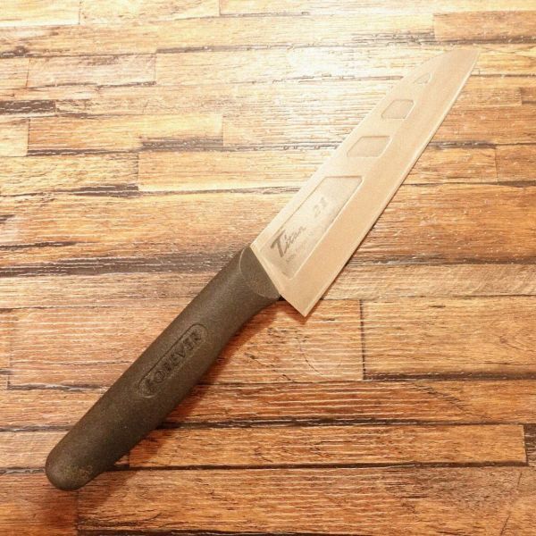 チタン21 三徳包丁 研ぎ済 万能包丁 Titan21 チタン 銀 フォーエバー FOREVER 160mm