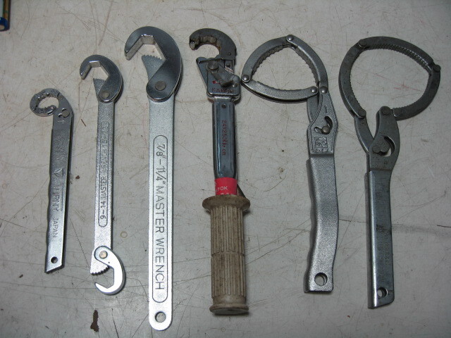 ★フレアーナット用トルクレンチ/マスターレンチ/オイルフィルターレンチ等 6個 中古現状