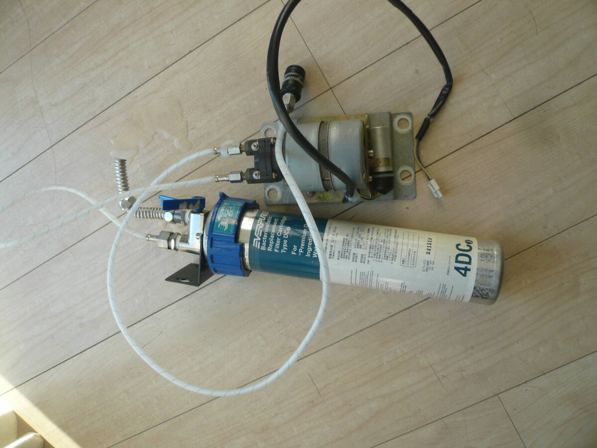 即決有JUNK動作未確認　 エバーピュア EVERPURE　殺菌浄水器　QC4-DC　ユニット　モーター　フィルターセット　取付口
