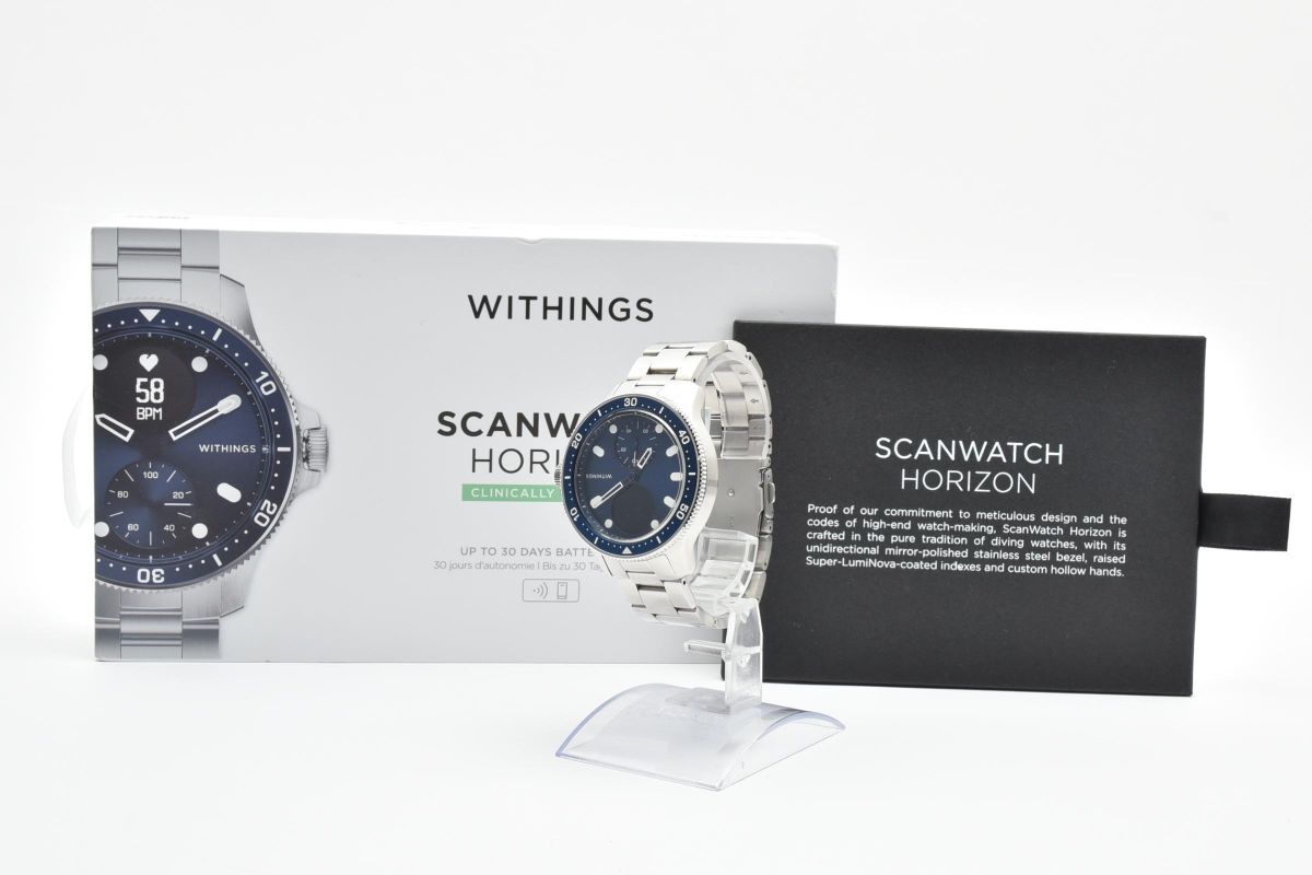 【返品保証】★良品★ 希少 WITHINGS SCANWATCH HORIZON HWA09-model 7-AII-ROW スマートウォッチ #03260123