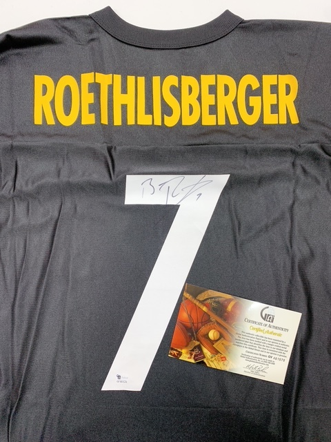 ベン・ロスリスバーガー ROETHLISBERGER 直筆サイン入り ユニフォーム アメリカンフットボール 現状品