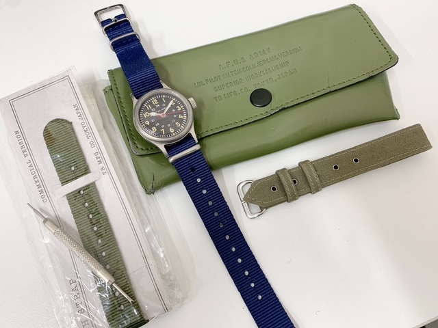 TROPHY CLOTHING　トロフィークロージング　Mil Pilot Watch　ミルパイロットウォッチ　腕時計　アメカジ　ジャンク　付属品あり