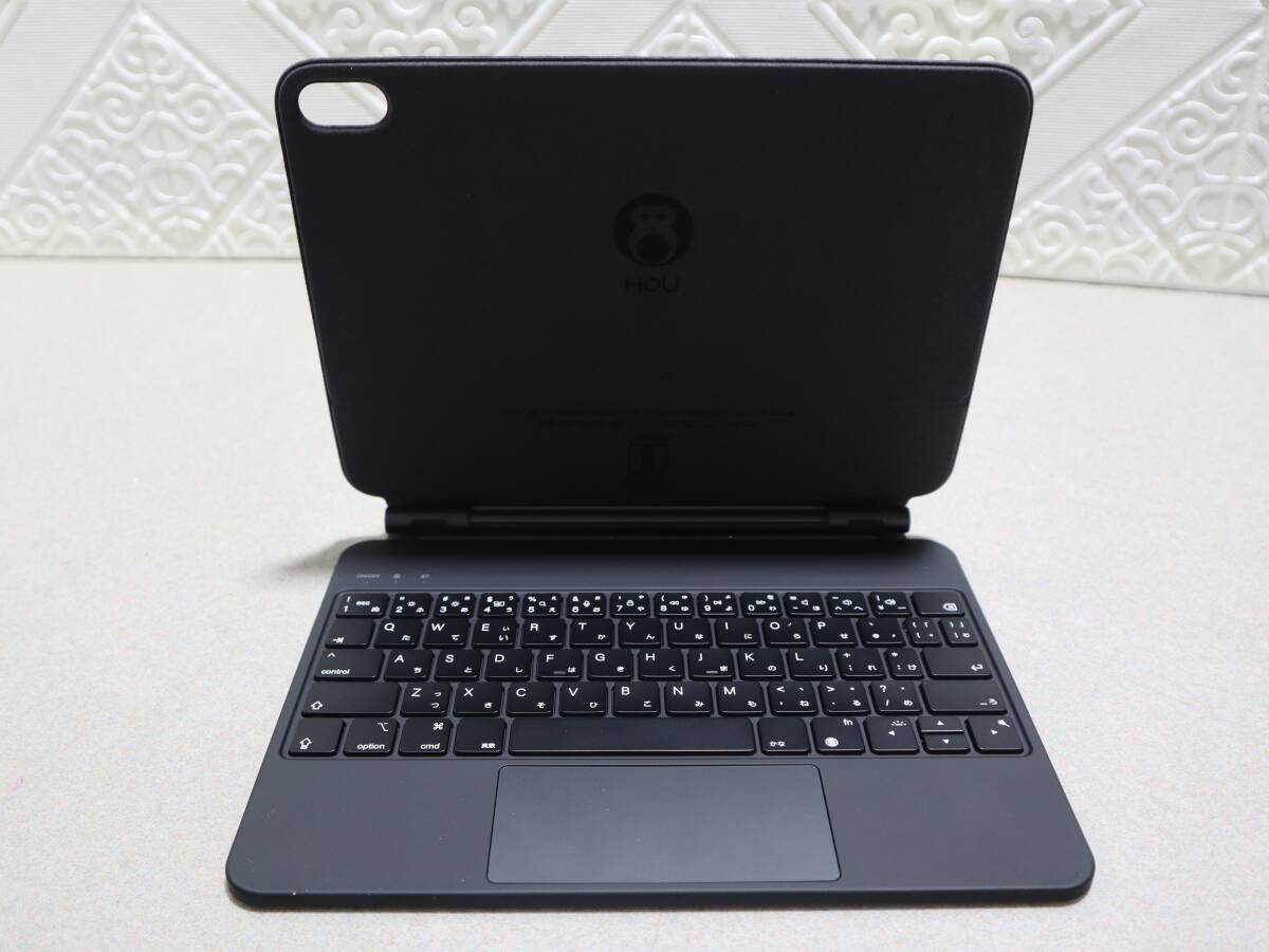 A0662 P HOU MF-10, iPad キーボードケース, Bluetooth キーボード, トラックパッド, 日本語配列, 第10世代, 第11世代, 動作品, グレー