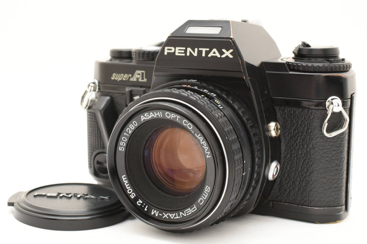 動作確認済 PENTAX ペンタックス SUPER A フィルムカメラ SMC 50mm f/2 マニュアルレンズ 2498361