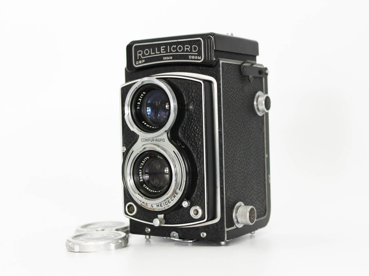 【動作品】 Rollei ローライ ROLLEICORD ローライコード DBP DBGM Schneider-Kreuznach Xenar F3.5 75mm 二眼レフ フィルムカメラ #106-1