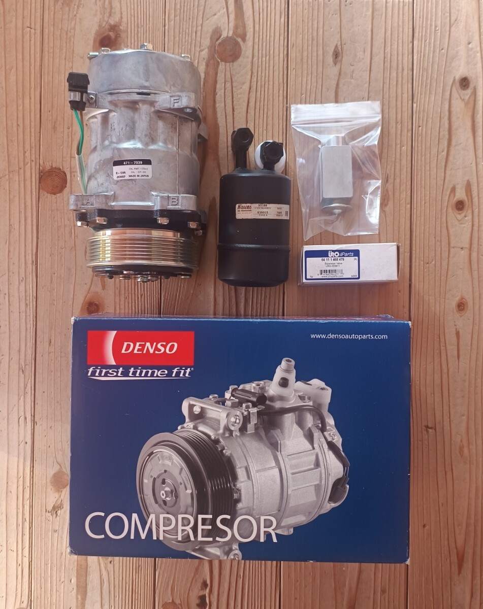 VW T4 ヴァナゴン 新品 エアコンDENSOコンプレッサー レシーバータンク エキスパンションバルブ