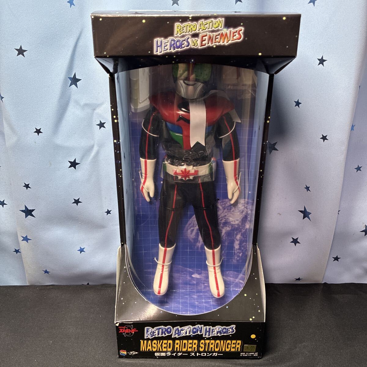 hstn【未使用】メディコムトイ タイムハウス レトロアクションヒーローズ vsエネミーズ RAH 仮面ライダーストロンガー RETRO ACTION HEROES
