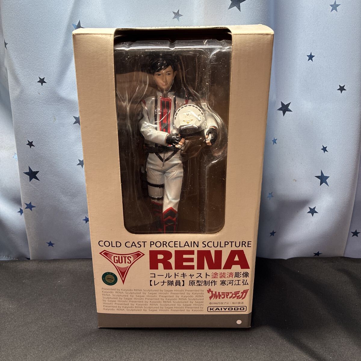 rcrq 海洋堂 ウルトラマンティガ GUTS RENA コールドキャスト塗装済彫像 レナ隊員 原型制作 寒河江弘