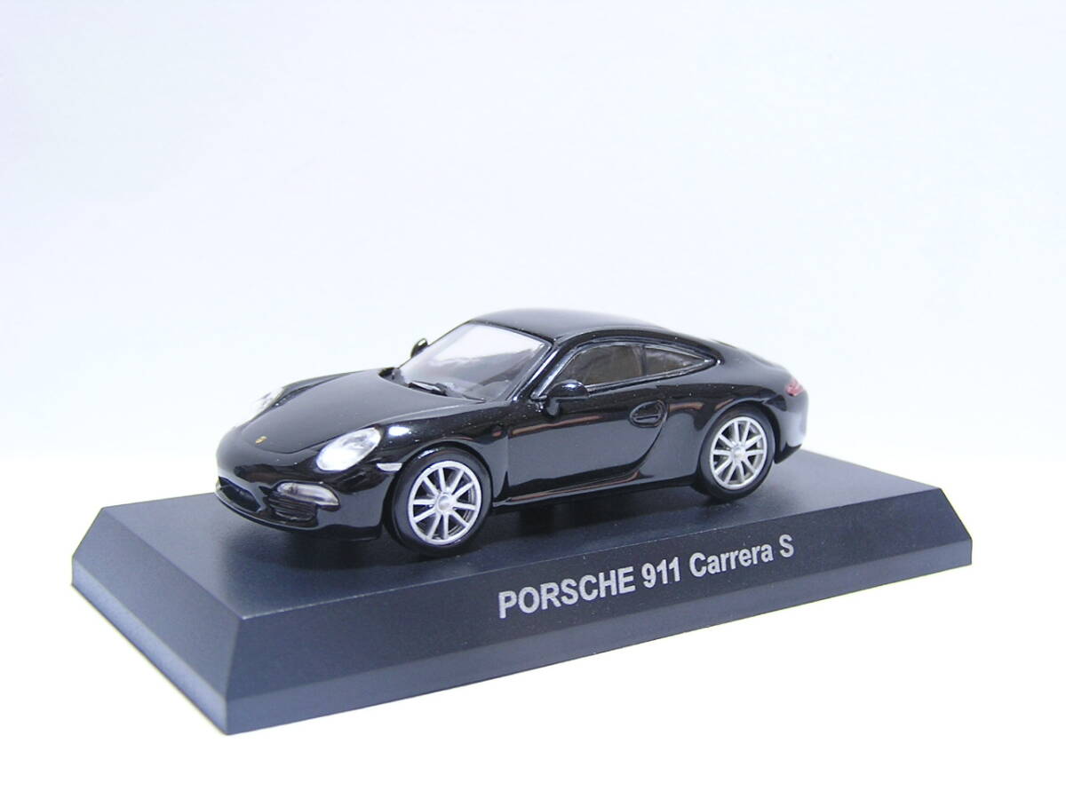 外箱なし 京商 1/64 ポルシェミニカーコレクション5 911 カレラS 黒 ポルシェ911 991