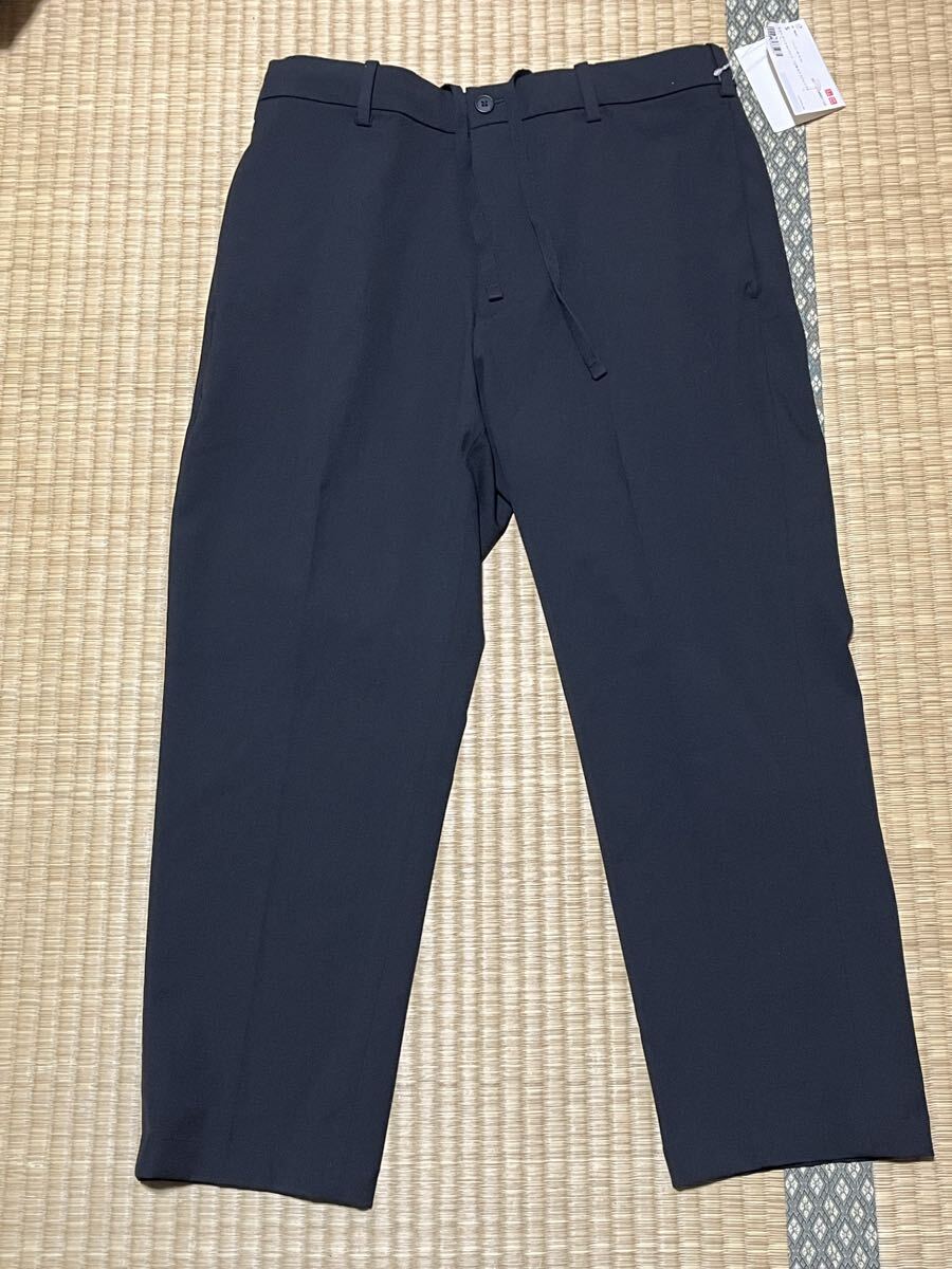 【新品未使用】 ユニクロ UNIQLO EZYアンクルパンツ 黒 2WAYストレッチ ブラック S