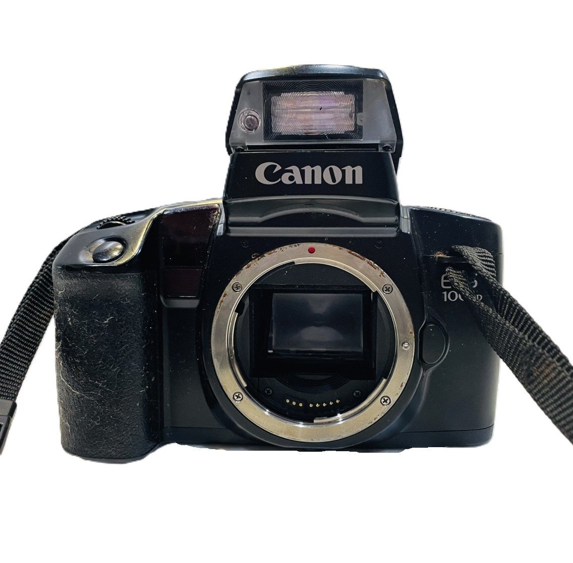 【76】1円～ CANON キャノン フィルムカメラ 一眼レフ EOS 100 QD 昭和レトロ ヴィンテージ品 動作未確認 ジャンク扱い