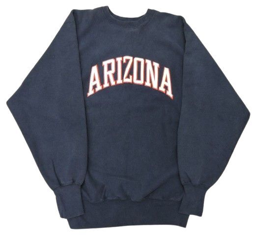 90s チャンピオン リバースウィーブ ARIZONA 長袖 スウェット サイズXXL ネイビー USA製 Champion 中古品