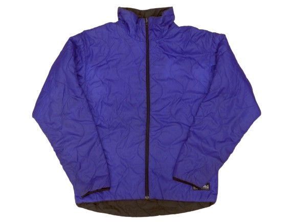90s ワイルドシングス プリマロフトパーカー サイズM パープル/ブラック USA製 リバーシブル WILD THINGS 中古品