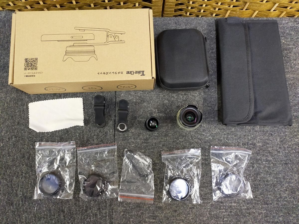 Ffg_01A_0300_Take-One(テイクワン) レンズセット スマホ用望遠レンズ カメラレンズ 広角レンズ マイクロレンズ 広角レンズ 魚眼レンズ